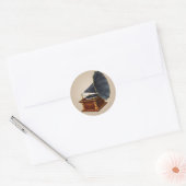 Sticker Rond Phonographe ancien (Enveloppe)