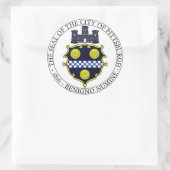 Sticker Rond Phoque de Pittsburgh (Sac)