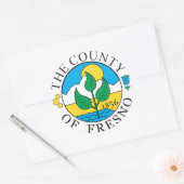 Sticker Rond Phoque du comté de Fresno (Enveloppe)