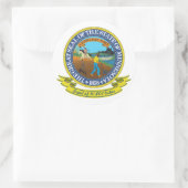 Sticker Rond Phoque du Minnesota (Sac)