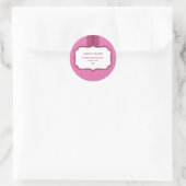 Sticker Rond PHOQUES D'ADRESSE PERSONNALISÉS :: lustre 2 (Sac)