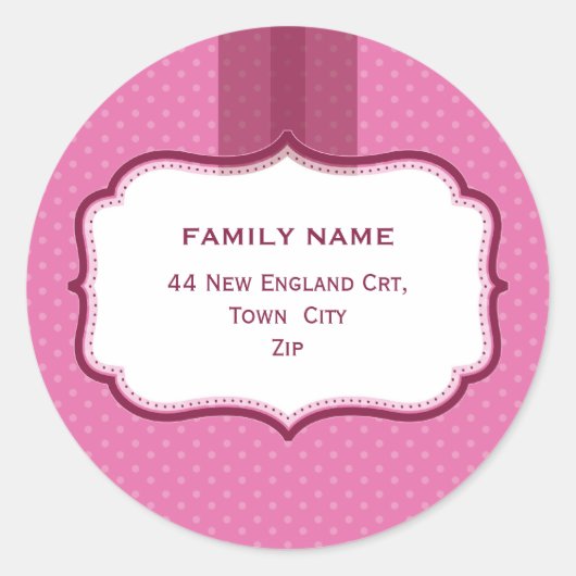 Sticker Rond PHOQUES D'ADRESSE PERSONNALISÉS :: lustre 2 (Devant)