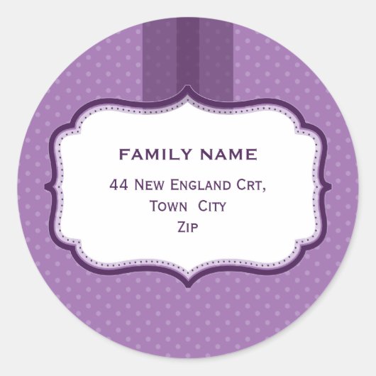 Sticker Rond PHOQUES D'ADRESSE PERSONNALISÉS :: lustre 6 (Devant)