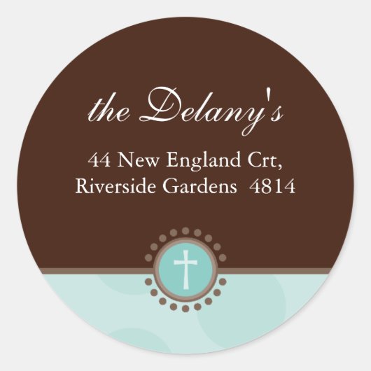 Sticker Rond PHOQUES D'ADRESSE PERSONNALISÉS :: polkadot 5 (Devant)