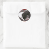 Sticker Rond Phoques de l'enveloppe du cheval "I Do" (Sac)