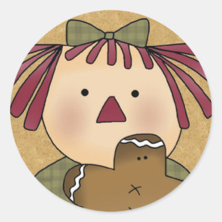 Sticker Rond Phoques d'enveloppe de Noël : Simple Joys Annie