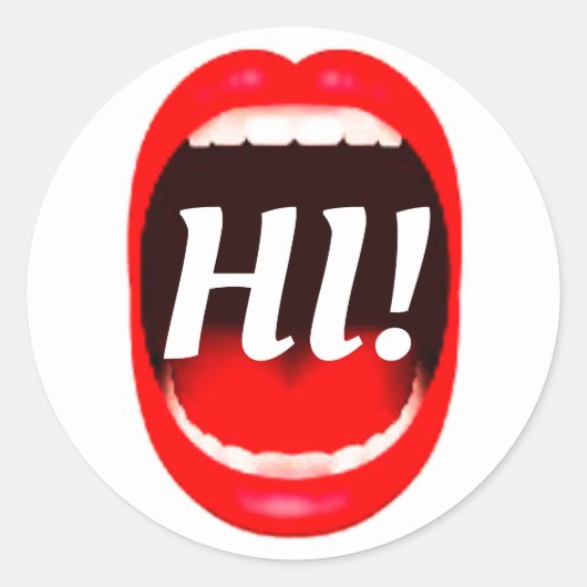 Sticker Rond Phoques d'enveloppe HI (Devant)