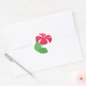 Sticker Rond Phoques d'enveloppe Hibiscus (Enveloppe)