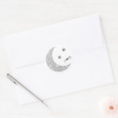 Sticker Rond Phoques d'enveloppe Lune et étoiles (Enveloppe)