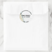 Sticker Rond Phoques d'enveloppe marine de Fort Pierce en Flori (Sac)