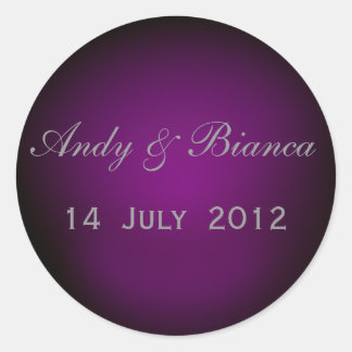 Sticker Rond Phoques d'enveloppe personnalisées en plum