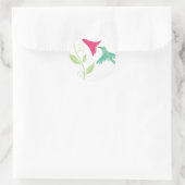 Sticker Rond Phoques d'enveloppes de colibris (Sac)