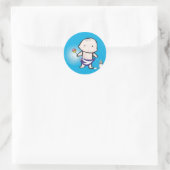 Sticker Rond Phoques d'enveloppes pour bébés (Sac)