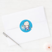 Sticker Rond Phoques d'enveloppes pour bébés (Enveloppe)