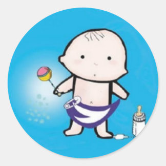 Sticker Rond Phoques d'enveloppes pour bébés