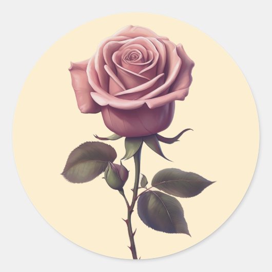 Sticker Rond Phoques d'invitation roses (Devant)