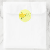 Sticker Rond Phoques Mariages de Lily Jaune (Sac)