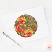 Sticker Rond Phoques/Stickers Mariage tropicaux Poinciana (Enveloppe)