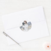 Sticker Rond Photo commémorative pour toujours dans nos coeurs (Enveloppe)