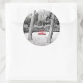 Sticker Rond Photo d'art prétentieux (Sac)