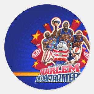 Sticker Rond Photo de groupe de Harlem GlobeTrotter