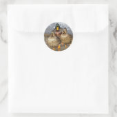 Sticker Rond Photo de la faune de Mallard Ducks (Sac)