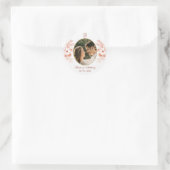 Sticker Rond Photo de mariage (Sac)