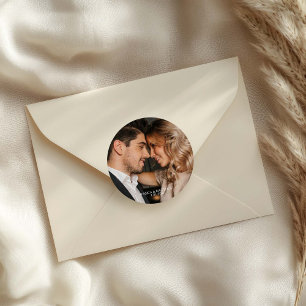 Sticker Rond Photo de mariage