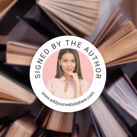 Sticker Rond Photo de profil signée par l'auteur