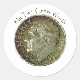 Sticker Rond Photo Dime.