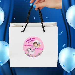 Sticker Rond Photo Fille de Lion de la mer de mer magnifique mi