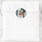 Sticker Rond Photo Grad par script (Sac)