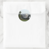 Sticker Rond Photo Maison Blanche (Sac)
