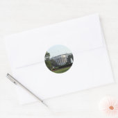 Sticker Rond Photo Maison Blanche (Enveloppe)