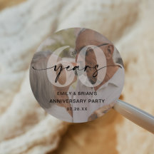 Photo minimaliste du 60e anniversaire du Mariage