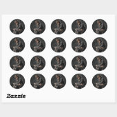Sticker Rond Photo NEWT SCAMANDER™ (Feuille)
