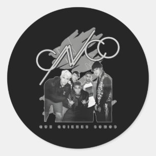 Sticker Rond Photo officielle de l'Album noir blanc Cnco