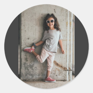 Sticker Rond Photo personnalisé sur mesure