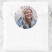 Sticker Rond Photo personnalisée (Sac)