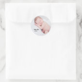 Sticker Rond Photo personnalisée Baby (Sac)