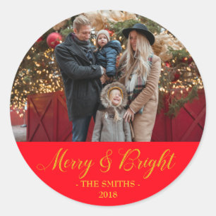 Sticker Rond Photo personnalisée et nom