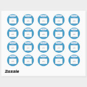 Sticker Rond Photo personnalisée ! Le plus grand Cockapou du mo (Feuille)