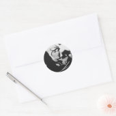 Sticker Rond Photo vintage Amelia Earhart (Enveloppe)