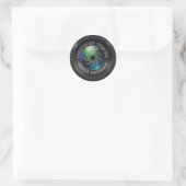 Sticker Rond Photographe et photographe Business Camera Lens (Sac)