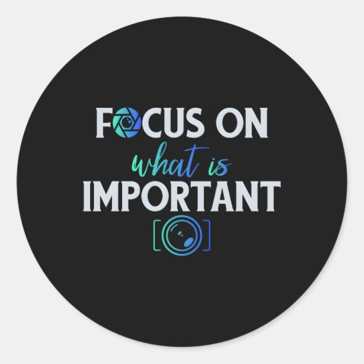 Sticker Rond Photographes Et (Devant)