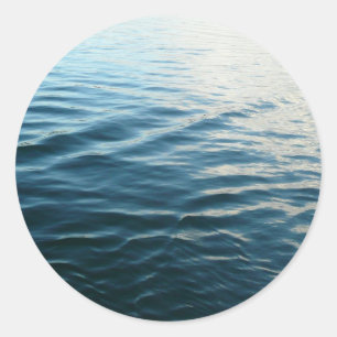 Sticker Rond Photographie abstraite de la nature : nuances d'ea