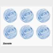Sticker Rond Photographie Abstraite d'un Rose bleu clair (Feuille)