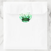 Sticker Rond Photographie liquide - Splash (Sac)
