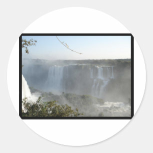 Sticker Rond Photos des cascades ! Chutes d'Iguazu !