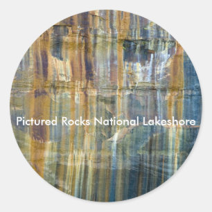 Sticker Rond Photos du Lakeshore national des Roches